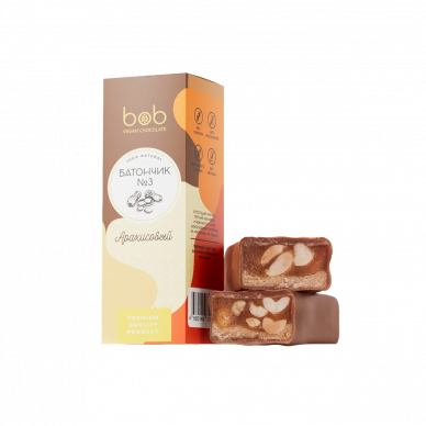 Батончик глазированный "Арахисовый" Bob